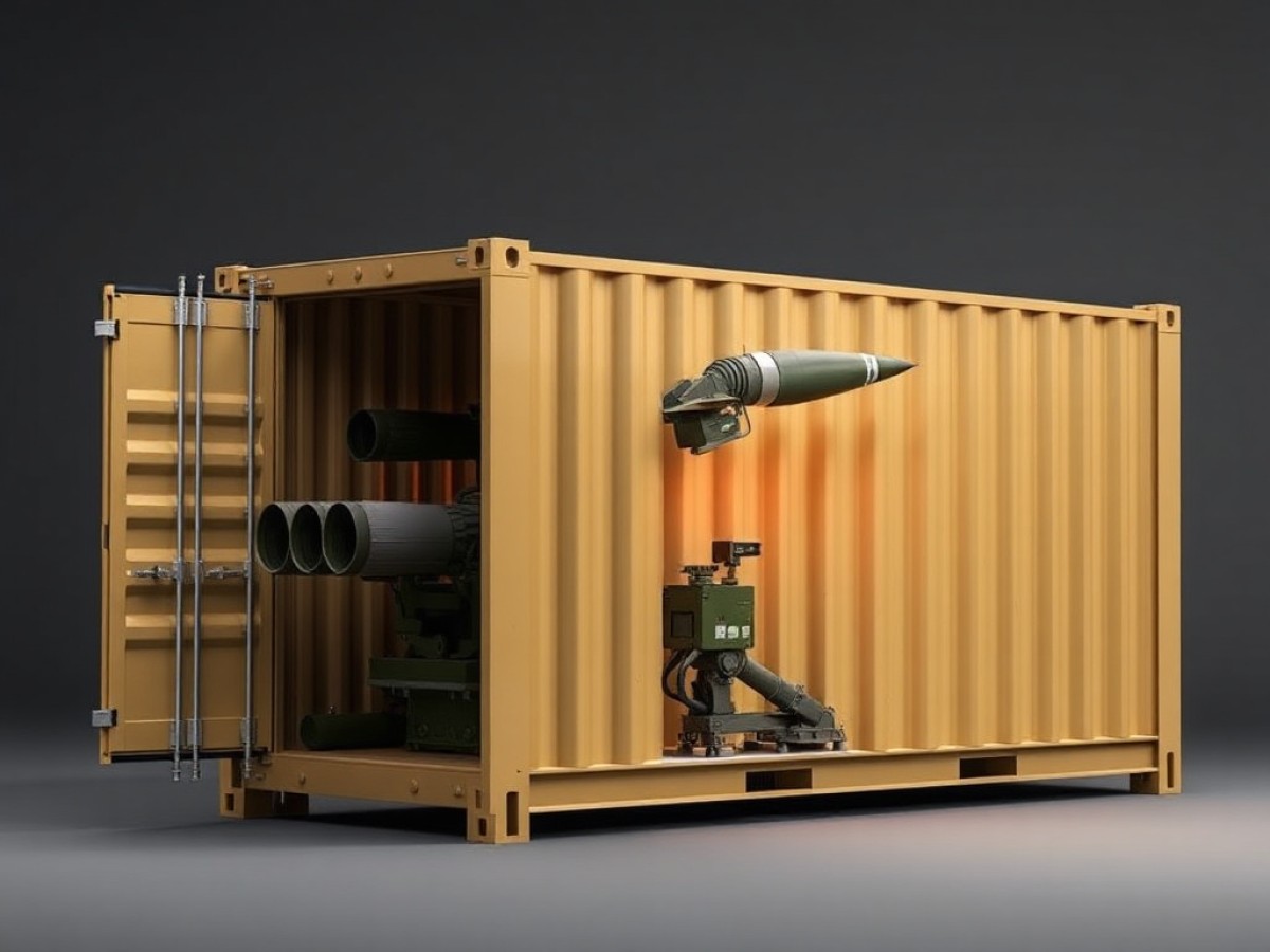 Lockheed launches Hellfire missile from 10-foot cargo container